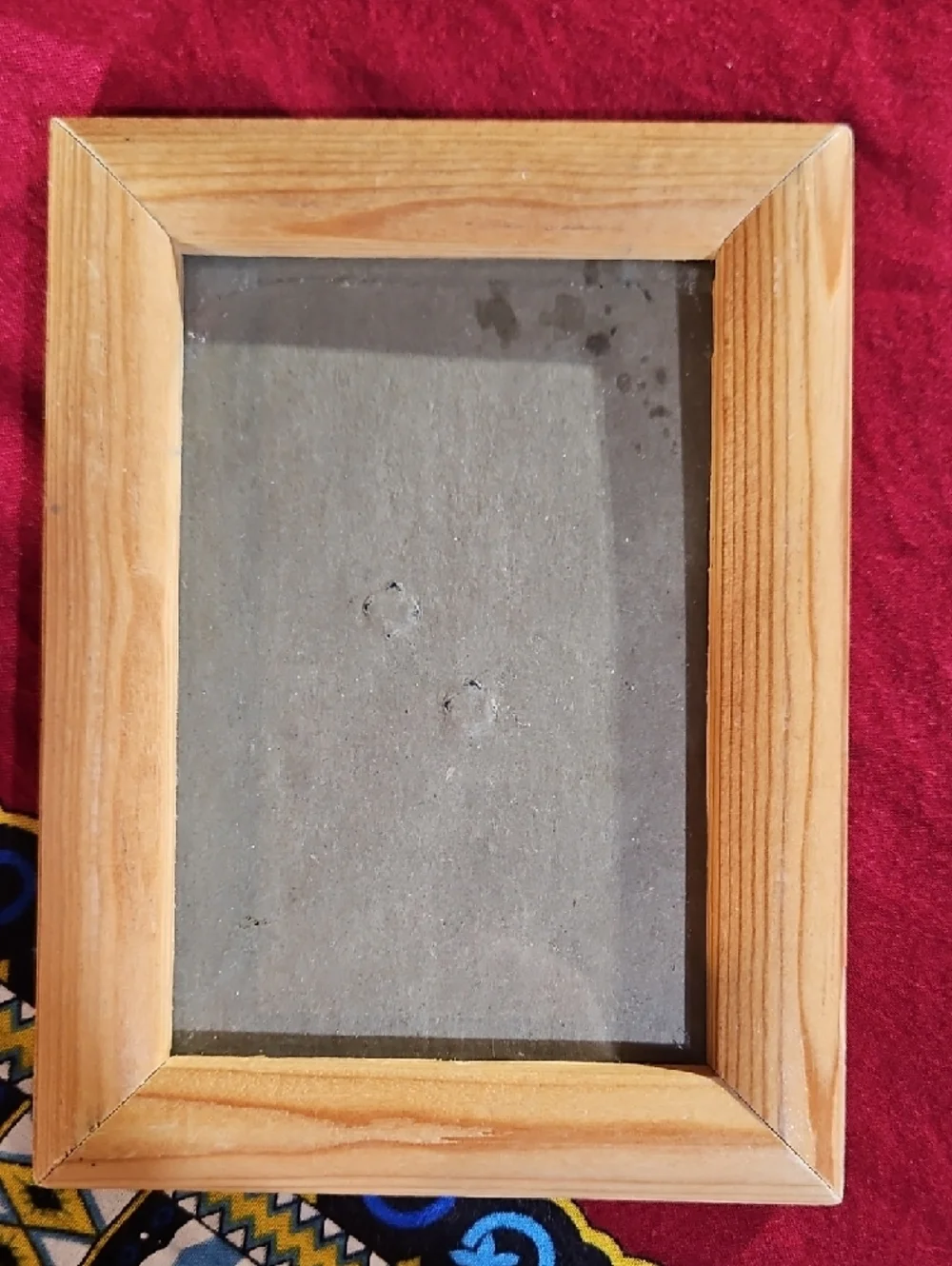 Vtg. Natural Wood Photo Frame, Set of 3